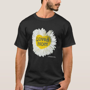 Mamma Hjärtat Daisy Mors dag Flower 2 T Shirt