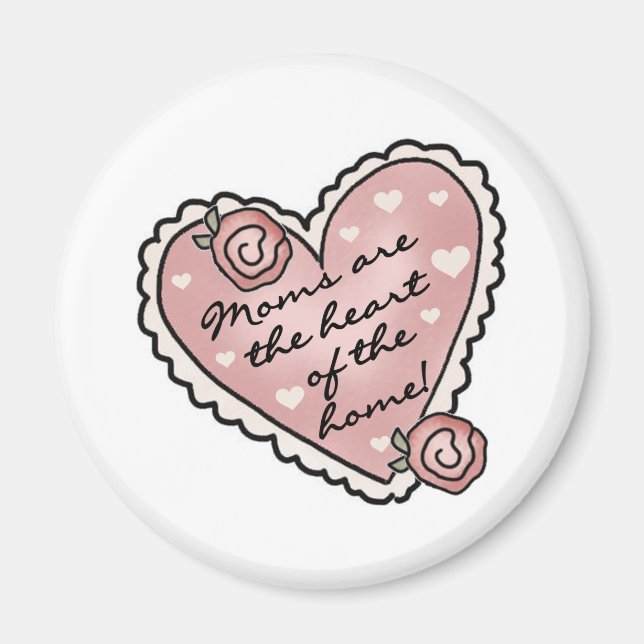Mamma Hjärtat i hemmet Magnet (Framsidan)