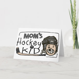 Mamma hockeyunge helgkort