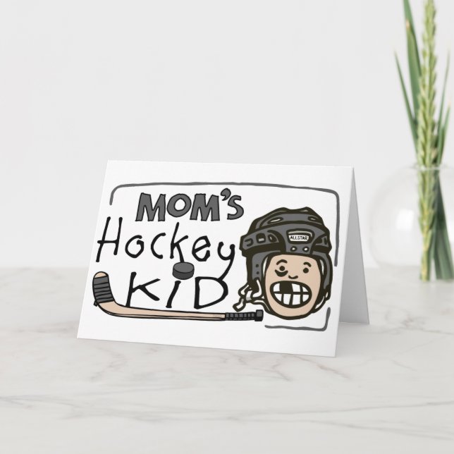 Mamma hockeyunge helgkort (Framsida)