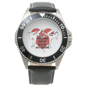 Mamma höjde inte punk armbandsur
