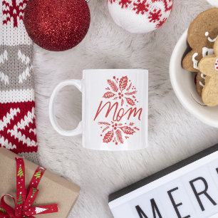 Mamma Holly Berry Red Helgdag Kaffemugg