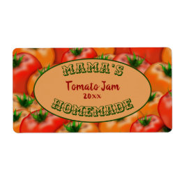 Mamma Homemade Tomato Sylt Canning Sticker-etikett Fraktsedel