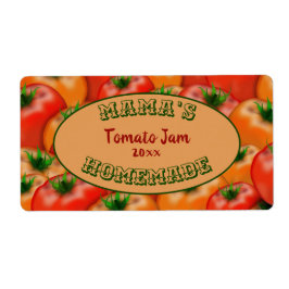 Mamma Homemade Tomato Sylt Canning Sticker-etikett Fraktsedel