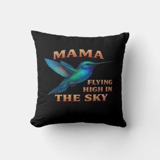 Mamma Hummingbird - Flygande hög i Himmel Edition Kudde