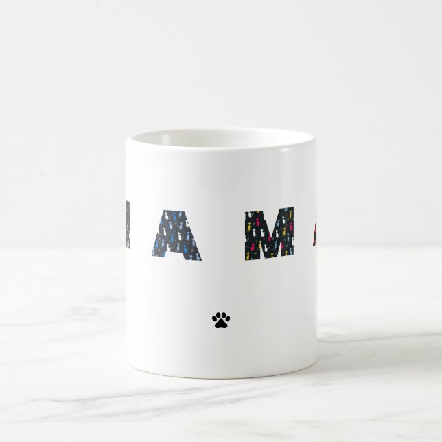 Mamma Hund kattpaw Kaffemugg (Center)