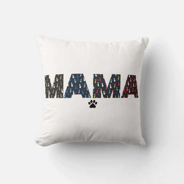 Mamma Hund kattpaw Kudde (Framsida)