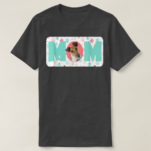 Mamma Hund O Fo Terrier (utjämnad) T Shirt (Design framsida)