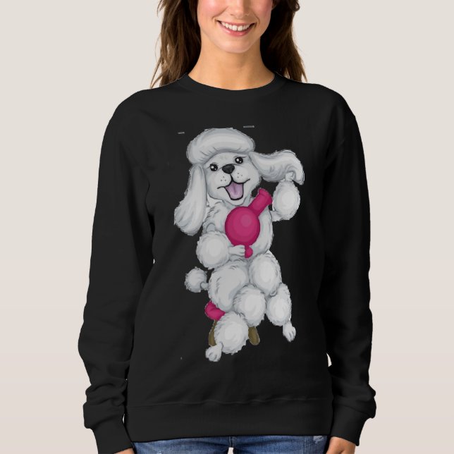 Mamma Hund Pudel T Shirt (Framsida)
