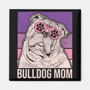 Mamma husdjursägare Djurälskare Outfit Engelsk Bul Magnet