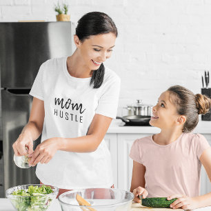 Mamma Hustle Modern Snyggt Mors dag T Shirt