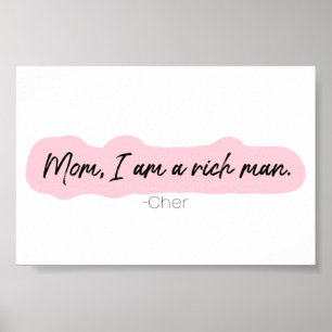 mamma I är en rik man Poster