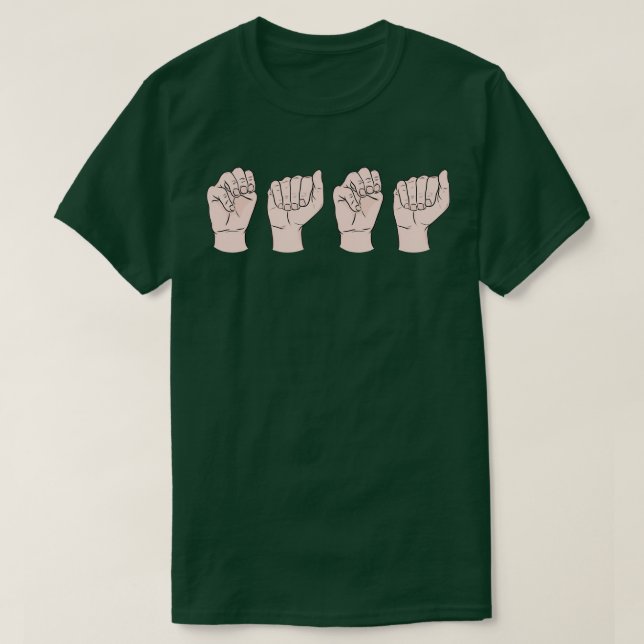 MAMMA i ASL T Shirt (Design framsida)