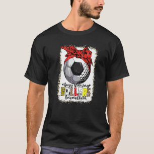 Mamma i båda fotbolls-EM Golf Busy Raising Ballers T Shirt