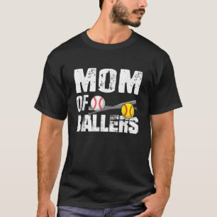 Mamma i Ballers Funny Baseball Softball Game Mor T Shirt