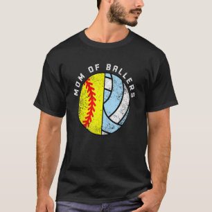 Mamma i Ballers Softball Volleyball Mamma T Shirt