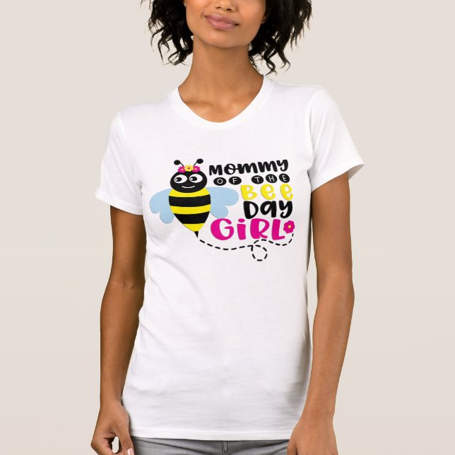 Mamma i biets födelsedag t shirt (Framsida)