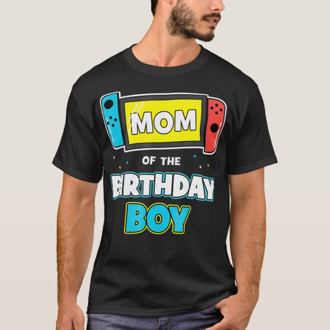 Mamma i Birthday Boy Funny Birthday Video Game T Shirt (Framsida)