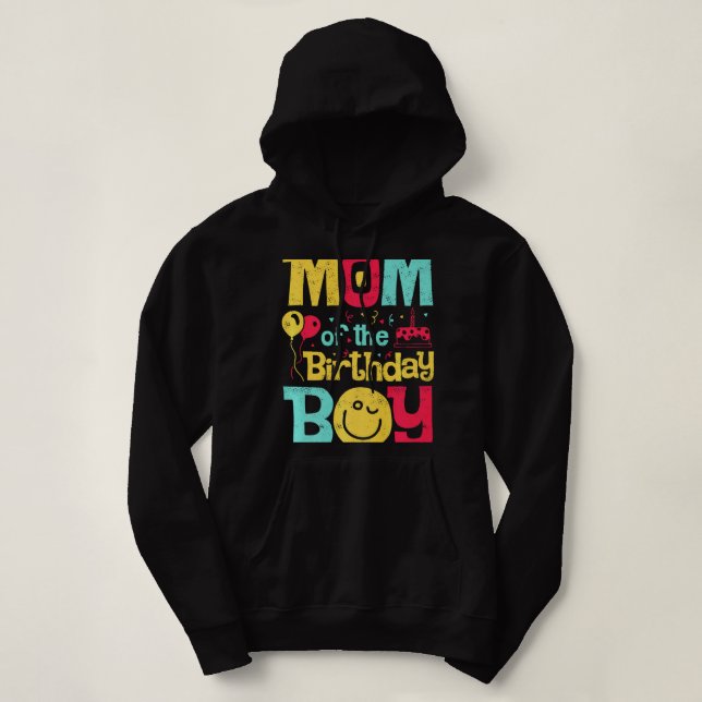 Mamma i Birthday Boy Funny Mor Mamma-familjen M T Shirt (Design framsida)