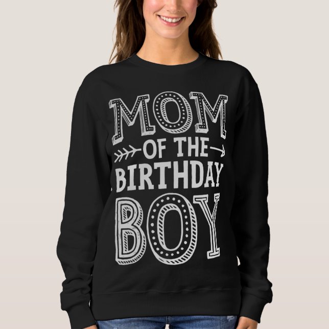 Mamma i Birthday Boy Funny Mor Mamma-familjen M T Shirt (Framsida)
