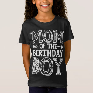Mamma i Birthday Boy Funny Mor Mamma-familjen M T Shirt