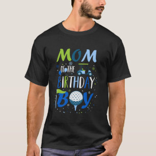 Mamma i Birthday Boy Hål i en golf Sport Mat T Shirt