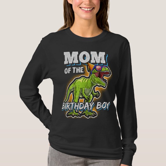 Mamma i Birthday Boy Matching Family Dinosaur B T Shirt (Framsida)