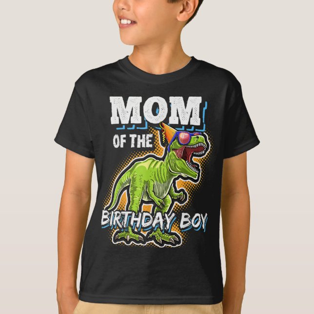 Mamma i Birthday Boy Matching Family Dinosaur B T Shirt (Framsida)