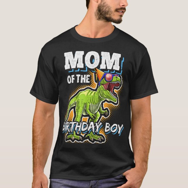 Mamma i Birthday Boy Matching Family Dinosaur B T Shirt (Framsida)