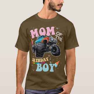Mamma i Birthday Boy Monster Lastbilar T Shirt