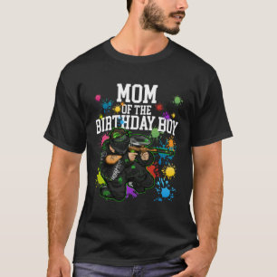 Mamma i Birthday Boy Paintball Sport Matching F T Shirt