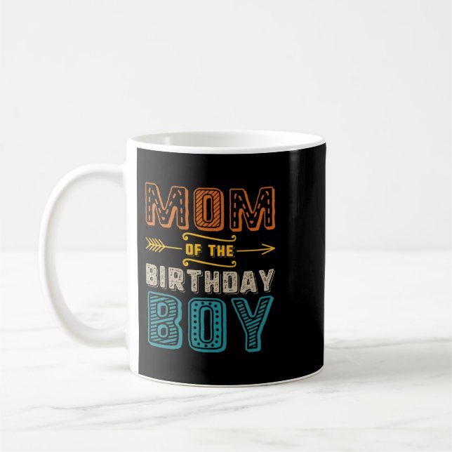 Mamma i Birthday Boy Son Funny Mor Mamma Mammor Kaffemugg (Vänster)