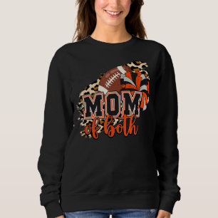 Mamma i Black Pom Leopar, Orange i båda fotboll T Shirt