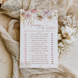 Mamma i blommigt eller babyduschspel