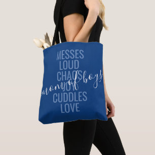 Mamma i Boys Chaos och Kärlek Tote Bag Tygkasse