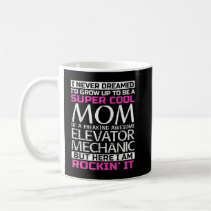 Mamma i Elevator Mechanic Kaffemugg