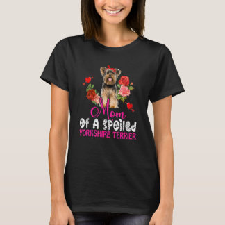 Mamma i en förstörd Yorkshire Terrier Cute Hund Bo T Shirt