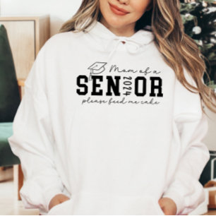 Mamma i en högre befattning 2024 Mata mig kummel Hoodie