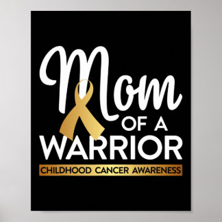 Mamma i en krigare barncancer Guld Poster