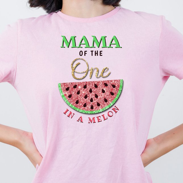 Mamma i en melon | Föräldrar 1:a födelsedag T Shirt (Skapare uppladdad)