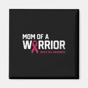 Mamma i en Warrior Sickle Cell Anemia Awareness Re Magnet
