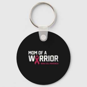 Mamma i en Warrior Sickle Cell Anemia Awareness Re Nyckelring