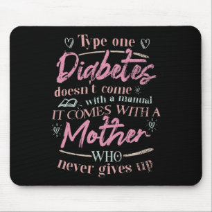 Mamma i ett barn med T1d-diabetes Musmatta