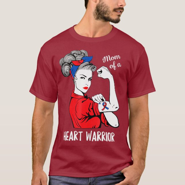 Mamma i ett hjärtkritikum för medvetandegörande av t shirt (Framsida)