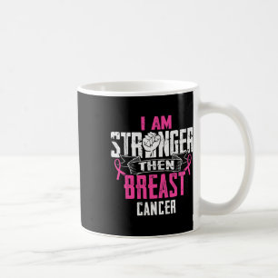 Mamma i ett striktare stöd för bröstcancer på fyrk kaffemugg