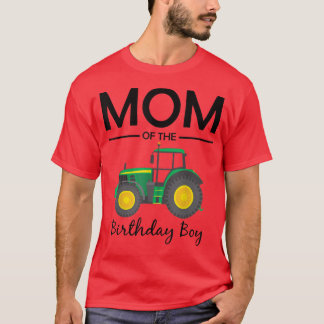 Mamma i familjen Birthday Boy Tractor Farm Party T Shirt