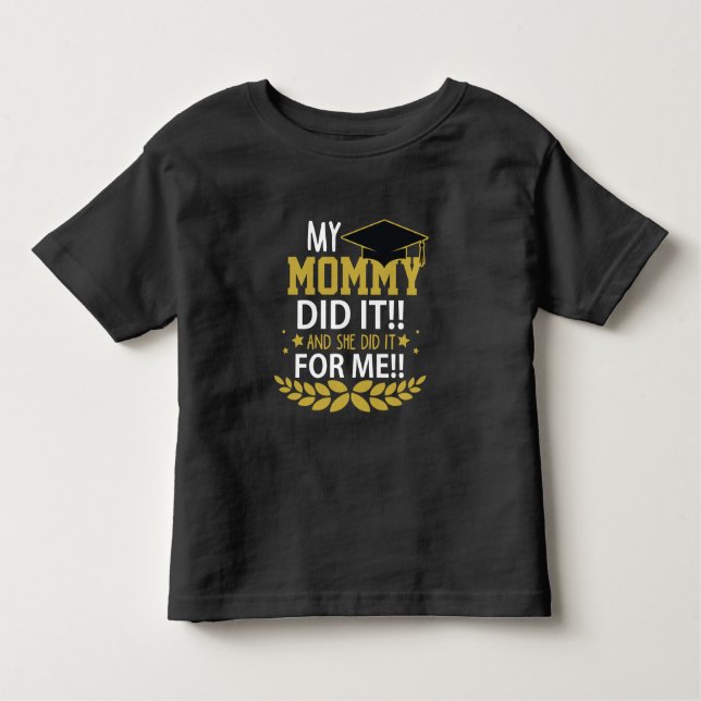 Mamma i familjen Mor Studenten T Shirt (Framsida)