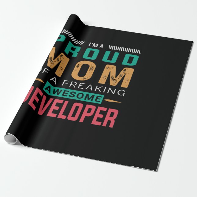 Mamma i Fantastisk-utvecklare Presentpapper (Utrullad)