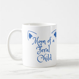 Mamma i Feral Child in Blue Kaffemugg
