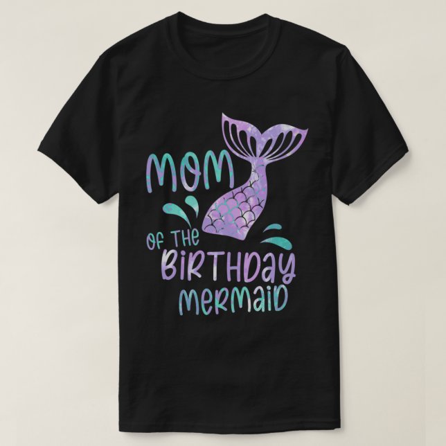 Mamma i födelsedag Sjöjungfru 3 T Shirt (Design framsida)
